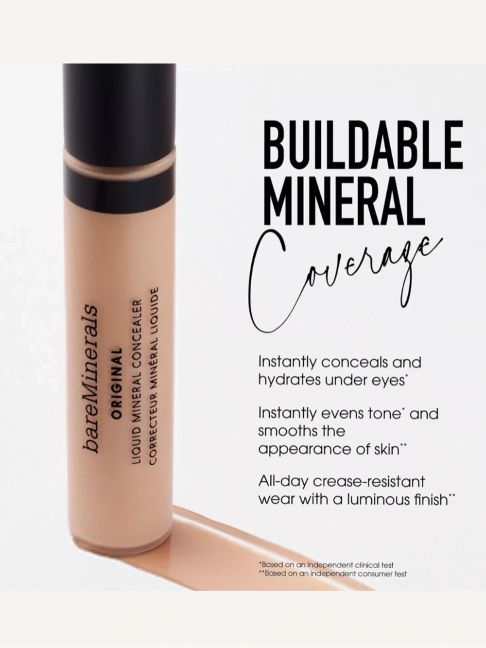 bareMinerals LIGHT 2C Liquid Mineral Concealer - Light Beige Tone